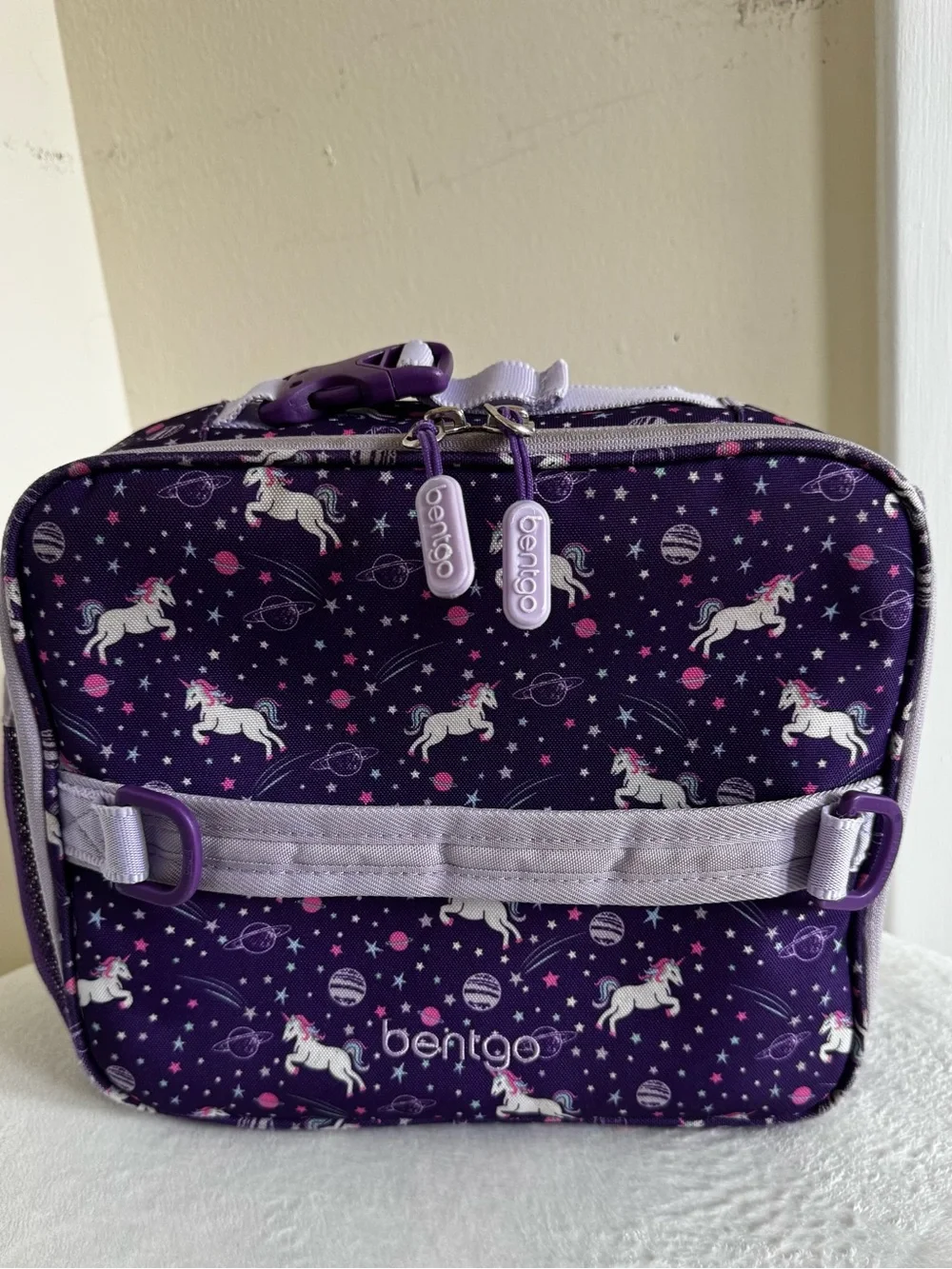Benigo Kids Unicorn Backpack and Lunch Bag Set - Purple